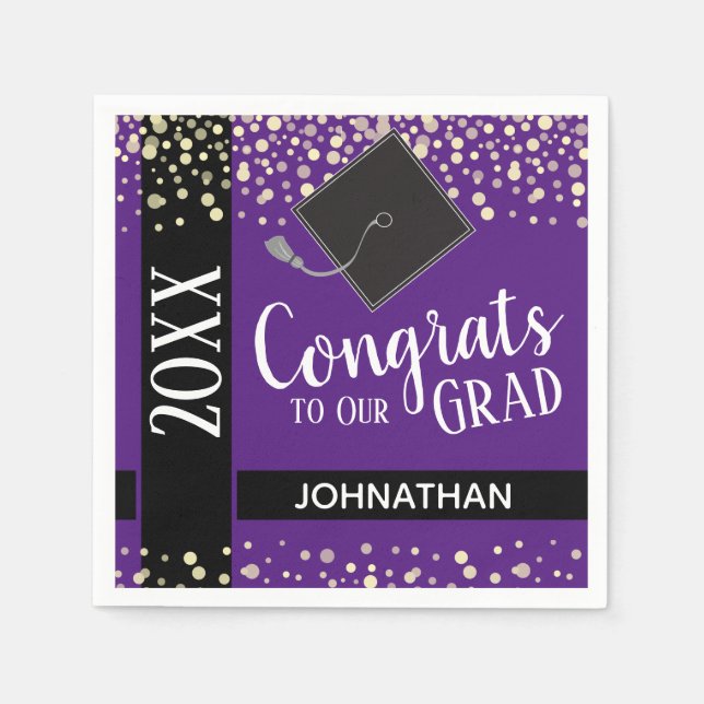 Guardanapo De Papel Classe de Festas de formatura 2021 (Frente)