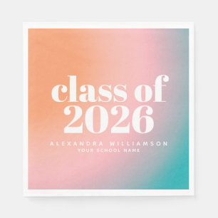 Guardanapo De Papel Classe de Gradiente Colorido de 2022 Personalizado