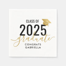 Classe de graduação Dourada a preto 2022 