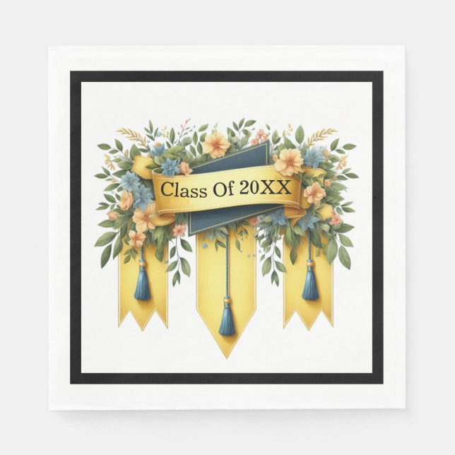 Guardanapo De Papel Classe De Graduação Personalizada (Frente)