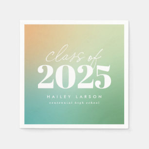 Guardanapo De Papel Classe de tendências de Graduação Verde 2024