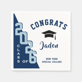 Guardanapo De Papel Classe Moderna de Festa de formatura de Marinhos 2