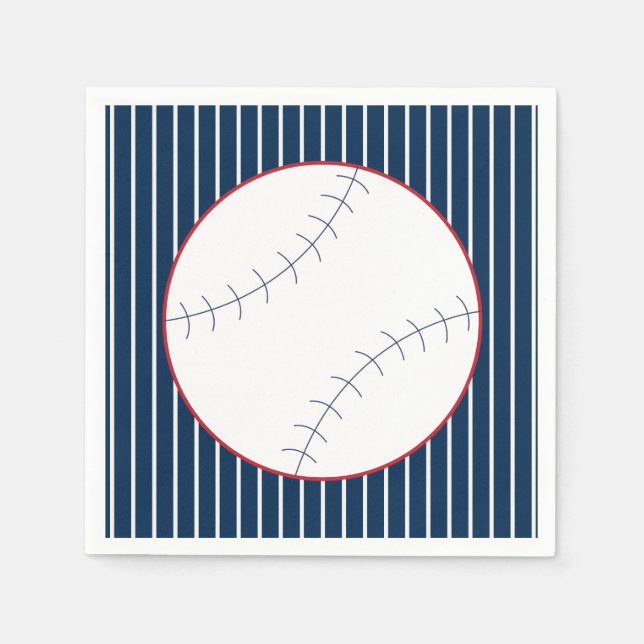Guardanapo De Papel Classic Baseball Party Napkins (Frente)