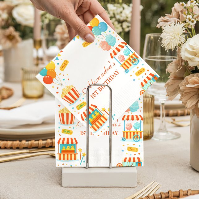 Guardanapo De Papel Classic Carnival Storybook Birthday (Criador carregado)