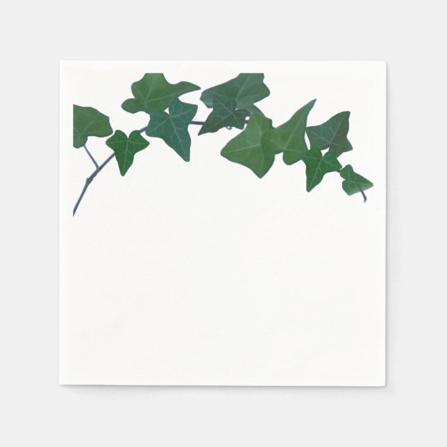 Guardanapo De Papel Classic Green English Ivy (Frente)