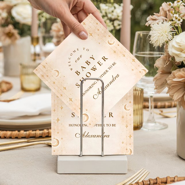 Guardanapo De Papel Classic Moonlight Baby Shower (Criador carregado)