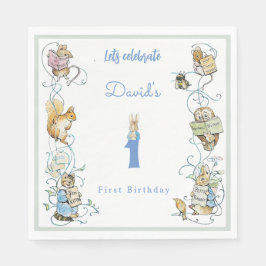 Guardanapo De Papel Classic Peter the Rabbit Beatrix Potter Birthday