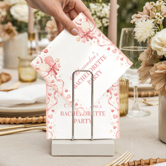 Guardanapo De Papel Classic Pickleball Garden Bachelorette Party (Criador carregado)