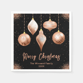 Guardanapo De Papel Classic Rose Gold Ornament Christmas