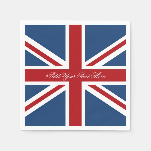 Guardanapo De Papel Classic Union Jack UK Flag (Frente)