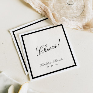 Guardanapo De Papel Clássica Caligrafia Velho Casamento de Dinheiro
