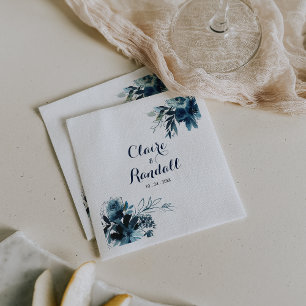 Guardanapo De Papel Clássico Aquarela Casamento Floral Napkins