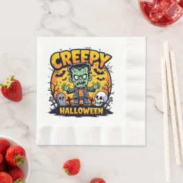 Guardanapo De Papel Clássico crepio Frankenstein Halloween