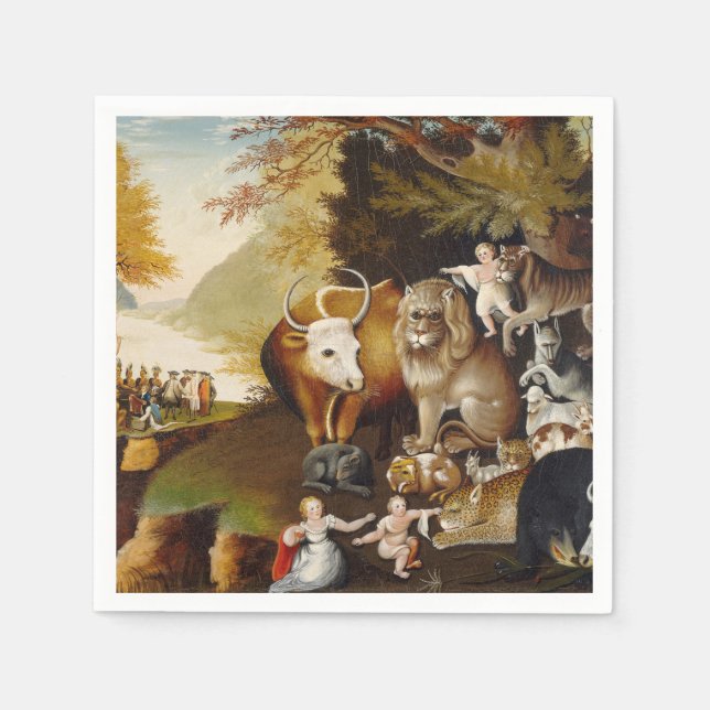 Guardanapo De Papel Clássico de Incêndio Animal do Reino Unido (Frente)