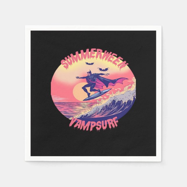 Guardanapo De Papel Clássico de Summerbetween Vampsurf (Frente)