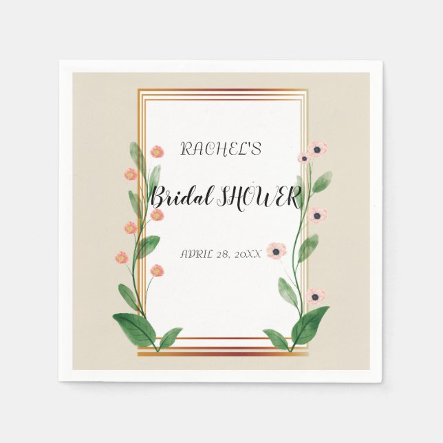 Guardanapo De Papel Clássico e Elegante sofisticado (Frente)