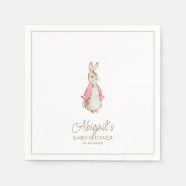 Guardanapo De Papel Clássico Peter, Chá de fraldas de Rapariga Rosa-Co