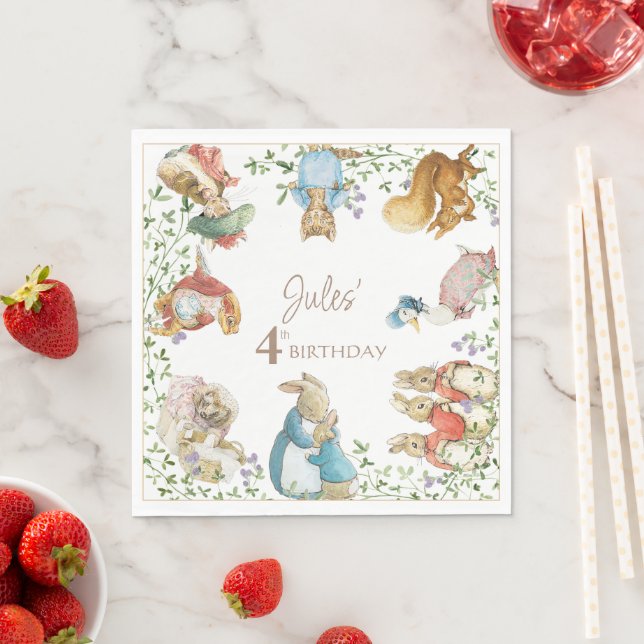 Guardanapo De Papel Clássico Peter, o Aniversário do Coelho (Insitu)