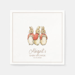 Guardanapo De Papel Clássico Peter, o Chá de fraldas do Coelho