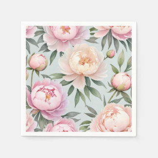Guardanapo De Papel Classy Peony Wedding Napkins