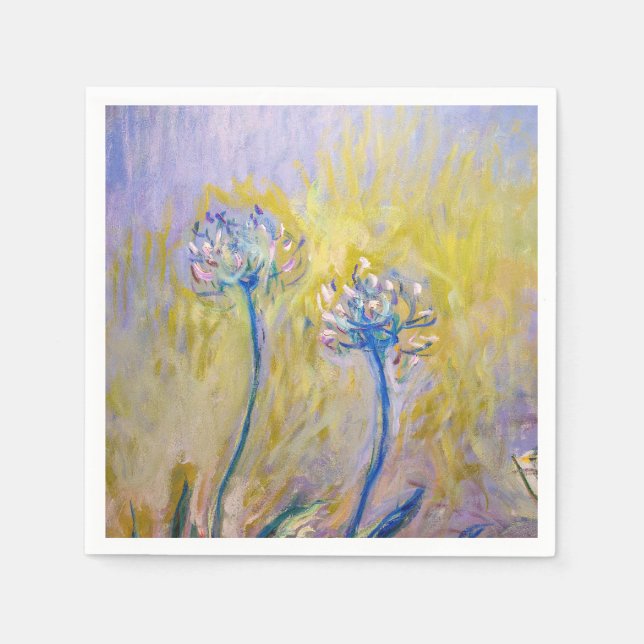 Guardanapo De Papel Claude Monet - Agapanthus (Frente)