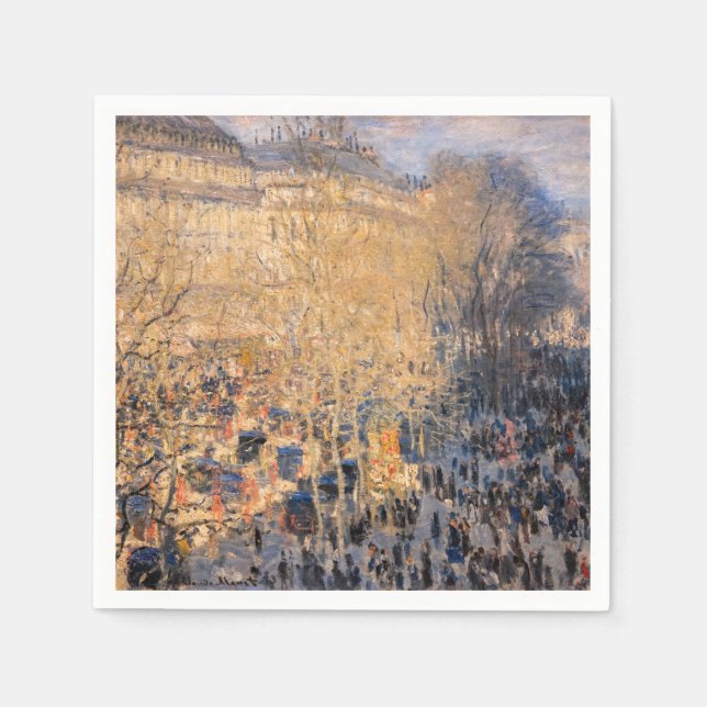 Guardanapo De Papel Claude Monet - Boulevard des Capucines, Paris (Frente)