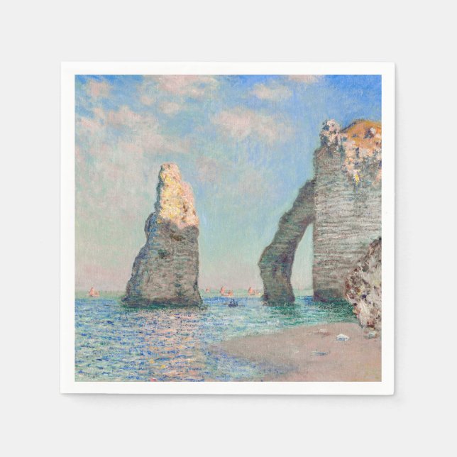 Guardanapo De Papel Claude Monet - Cliff em Etretat (Frente)
