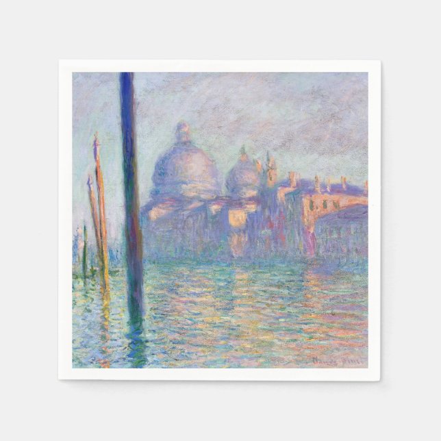 Guardanapo De Papel Claude Monet - Grande Canal, Veneza (Frente)