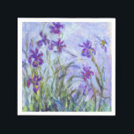 Guardanapo De Papel Claude Monet - Lilac Irises / Iris Mauves<br><div class="desc">Lilac Irises / Iris Mauves - Claude Monet,  1914-1917</div>