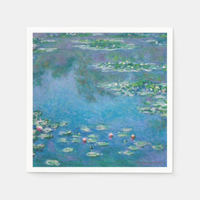 Guardanapo De Papel Claude Monet - Lírios Água 1906 (Frente)