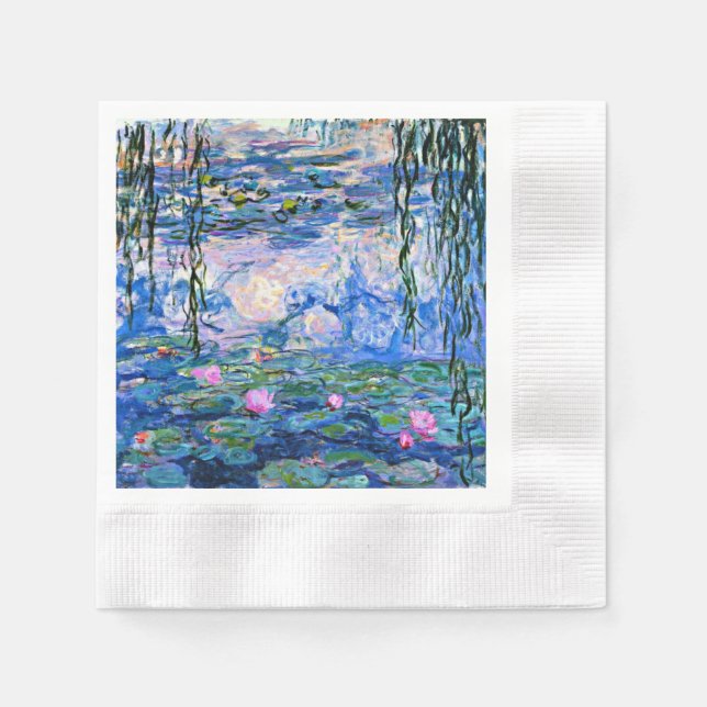 Guardanapo De Papel Claude Monet - Lírios Água, 1919, (Frente)