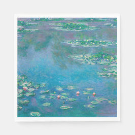 Guardanapo De Papel Claude Monet. Lírios De Água. impressionismo franc