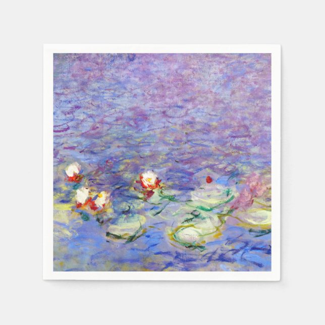 Guardanapo De Papel Claude Monet - Lírios Hídricos (Frente)