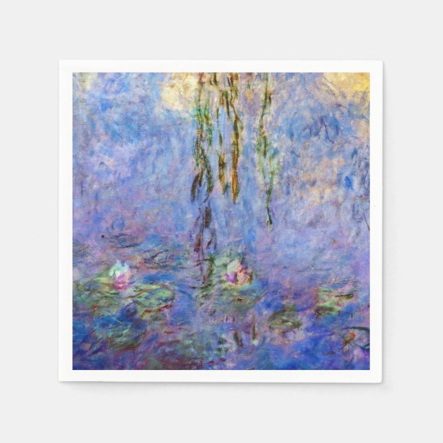 Guardanapo De Papel Claude Monet - Lírios Hídricos (Frente)