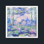 Guardanapo De Papel Claude Monet - Lírios/Ninfas 1919<br><div class="desc">Lírios/Ninfas (W.1852) - Claude Monet,  Petróleo na Canvas,  1916-1919</div>
