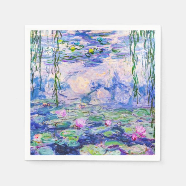 Guardanapo De Papel Claude Monet - Lírios/Ninfas 1919 (Frente)