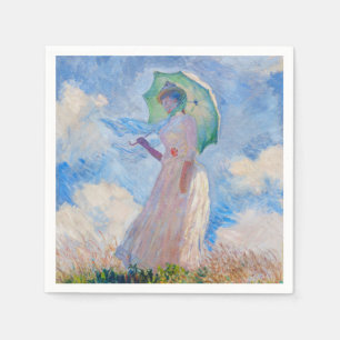 Guardanapo De Papel Claude Monet - Mulher com Parasol virada para a es