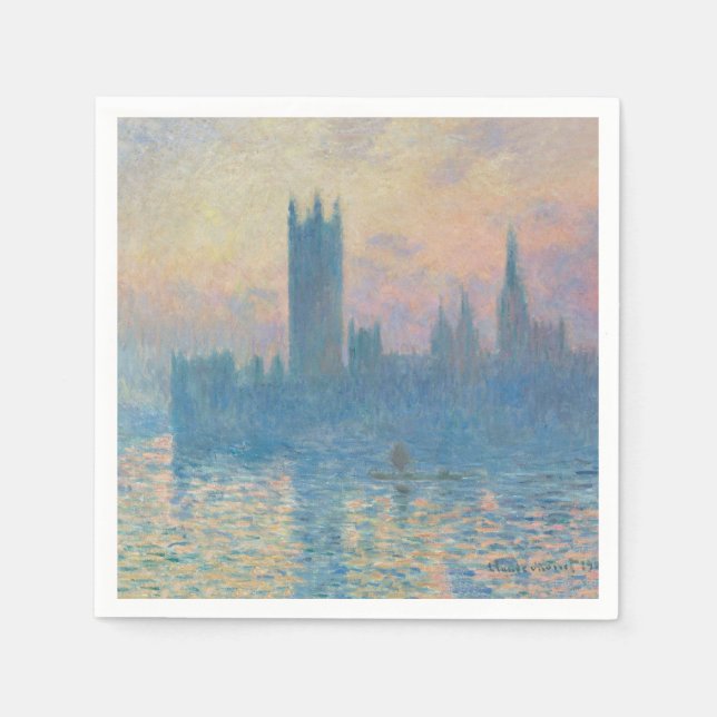 Guardanapo De Papel Claude Monet Parlamento Europeu Sunset (Frente)