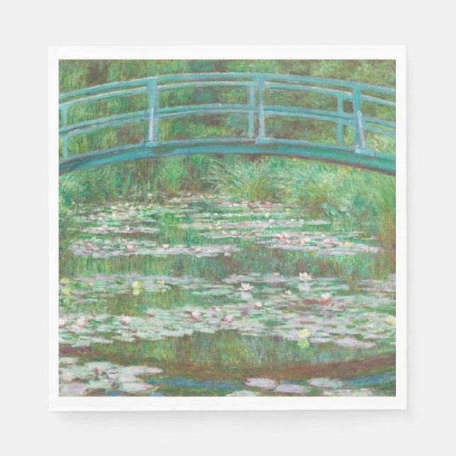 Guardanapo De Papel Claude Monet, Ponte Japonesa. Impressionismo (Frente)