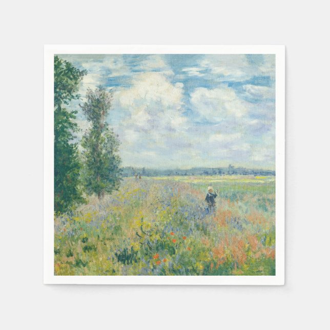 Guardanapo De Papel Claude Monet - Poppy Fields próximo da Argentina ( (Frente)