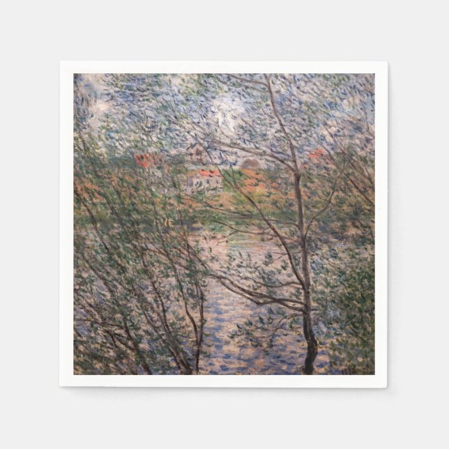 Guardanapo De Papel Claude Monet - Primavera através dos ramos (Frente)
