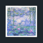 Guardanapo De Papel Claude Monet Water Libera A Arte Impressionante Fr<br><div class="desc">Claude Monet Water Libera o Impressionista Francês Lírios de Água de Arte (ou Ninfas) é uma série de aproximadamente 250 pinturas de óleo pelo Impressionista Francês Claude Monet. As pinturas retratam o jardim floral de Monet em Giverny.</div>