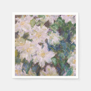 Guardanapo De Papel Claude Monet - White Clematis