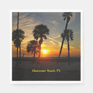 Guardanapo De Papel Clearwater Beach, Florida Sunset