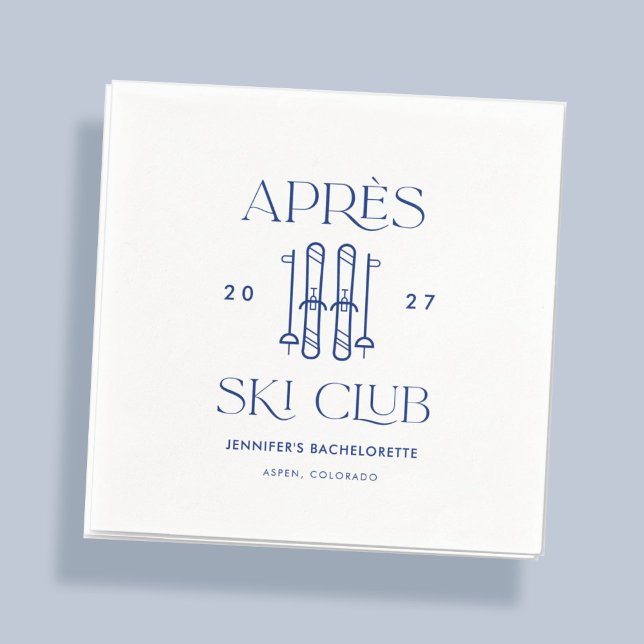 Guardanapo De Papel Clube Apres Ski Presente da Festa de Solteira de I (Criador carregado)