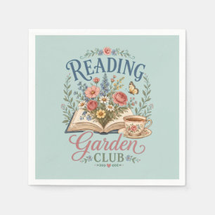 Guardanapo De Papel Clube de Leitura Jardim Cottagecore Floral