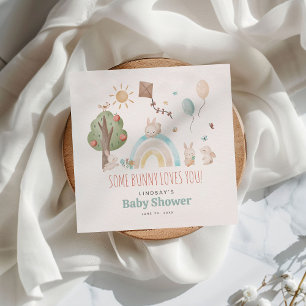 Guardanapo De Papel Coalhada de Cana Única Sexo Chá de fraldas Neutro