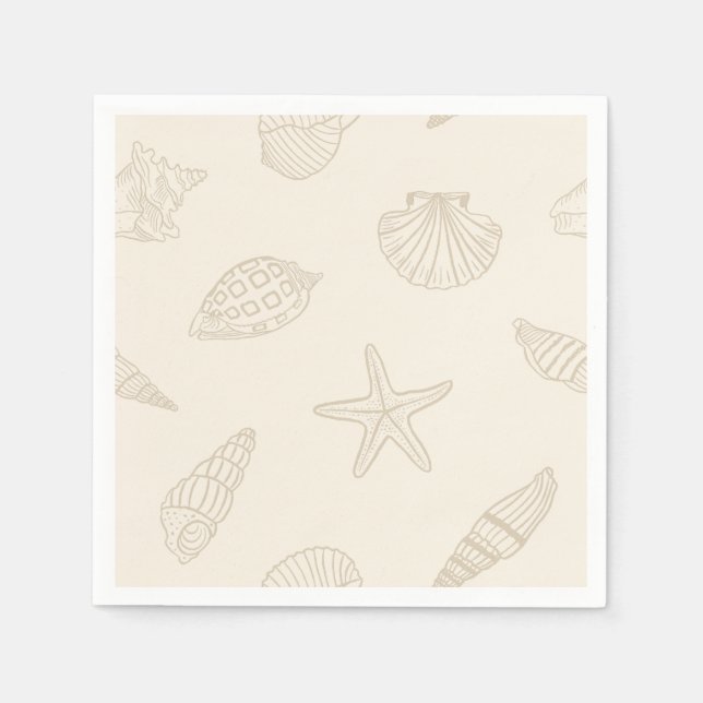Guardanapo De Papel Coastal Dine Sandy Taupe (Frente)
