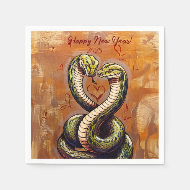 Guardanapo De Papel Cobra de Wooden 2025 (Frente)