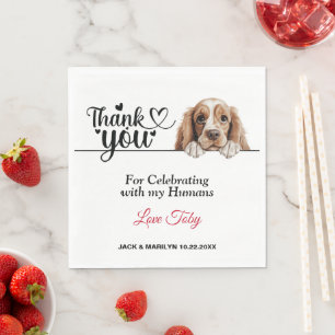 Guardanapo De Papel Cocker Americano Spaniel Dog Casamento Cocktail